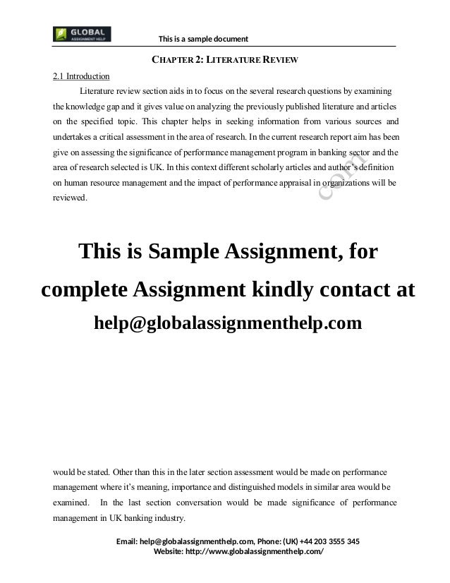 Performing A Literature Review