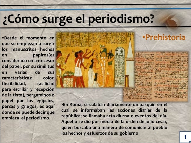 Como surgio el periodismo en el mundo