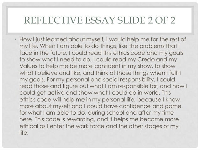my personal code of ethics essay my personal code of ethics essay