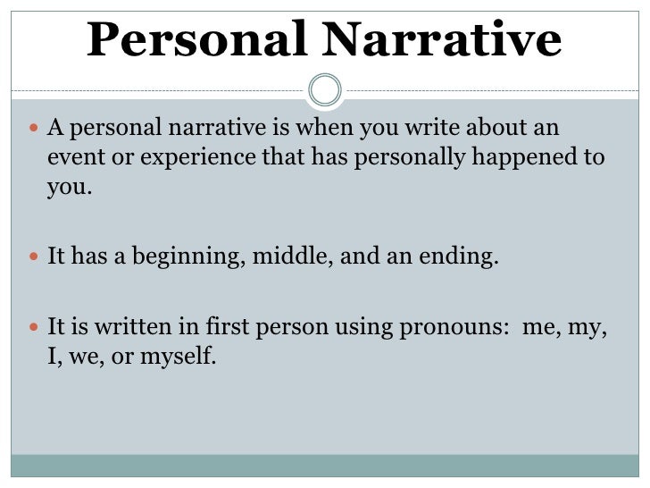 Elements of an autobiographical essay