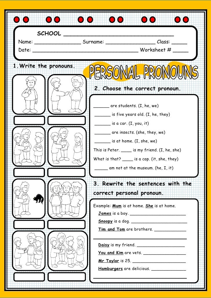 examples of personal pronouns