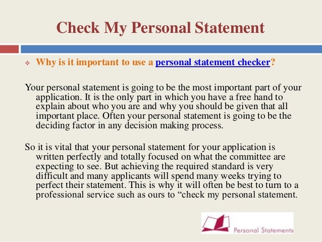 my personal statement yahoo