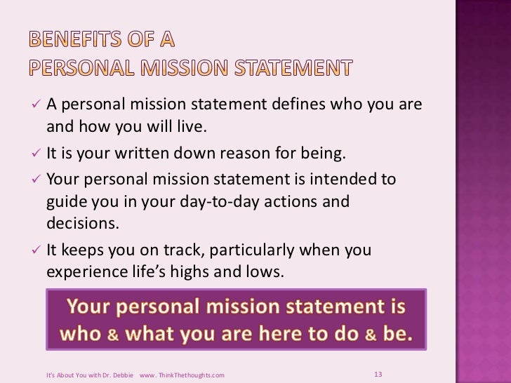 Sample personal mission statements for teachers