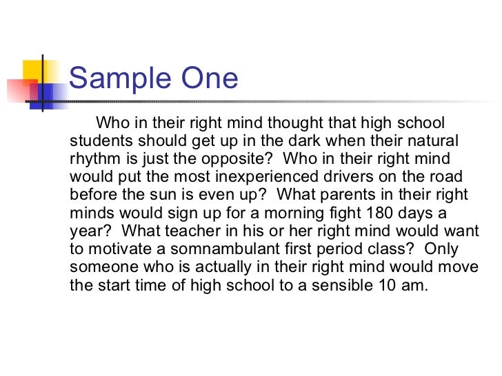 Sample student evaluation essay