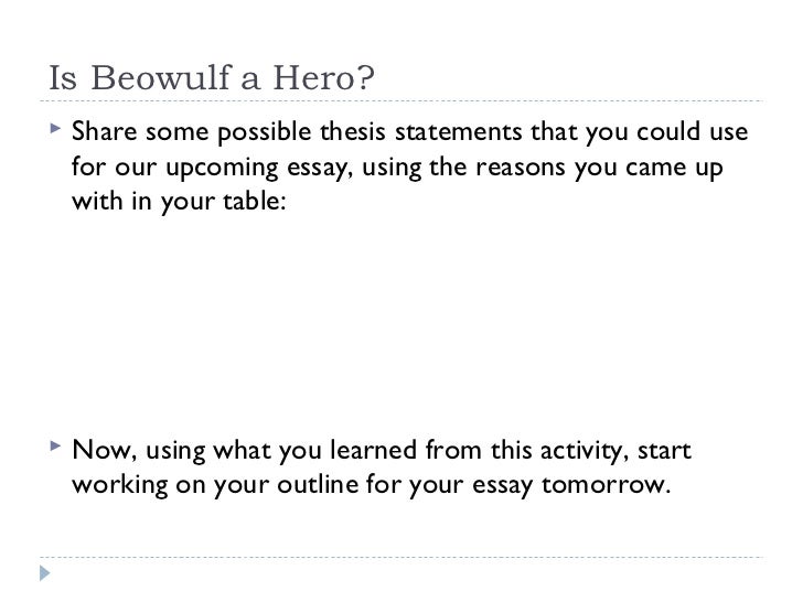 possible thesis statements for beowulf possible thesis statements for beowulf