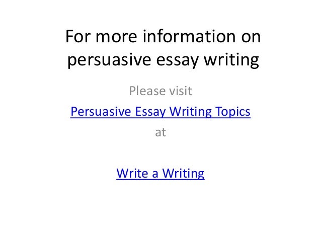Persuasive Essay and Speech Topics | Reading