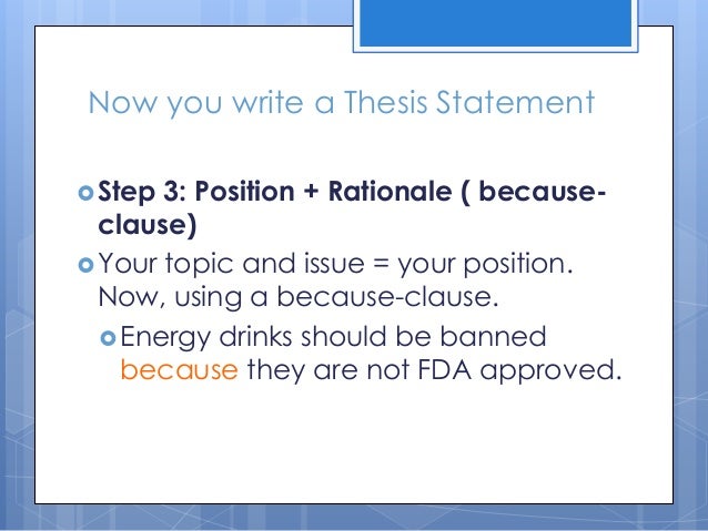 Persuasive Essay Thesis Statement