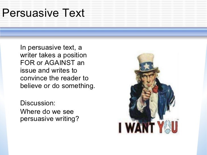 Writing the persuasive essay ppt