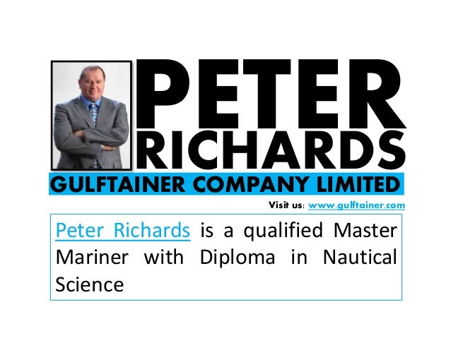 Peter Richards Gulftainer Company Limited