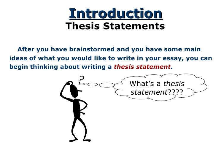 Meaning of a thesis statement