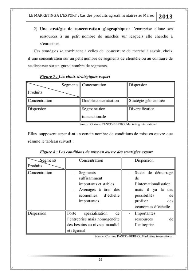 exemple de pfe en marketing