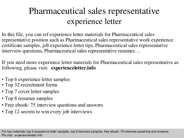 Sample application letter for medical sales representative