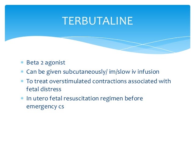 Terbutaline Side Effects On Baby