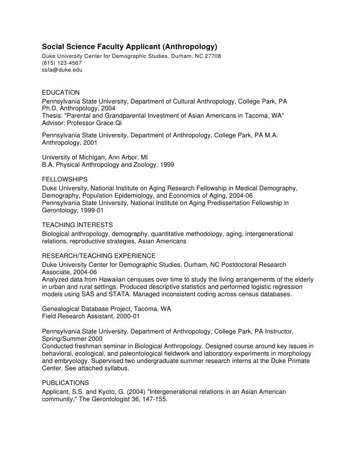 resume phd anthropology boston anatomy of a cv center for career anthropology cover letter