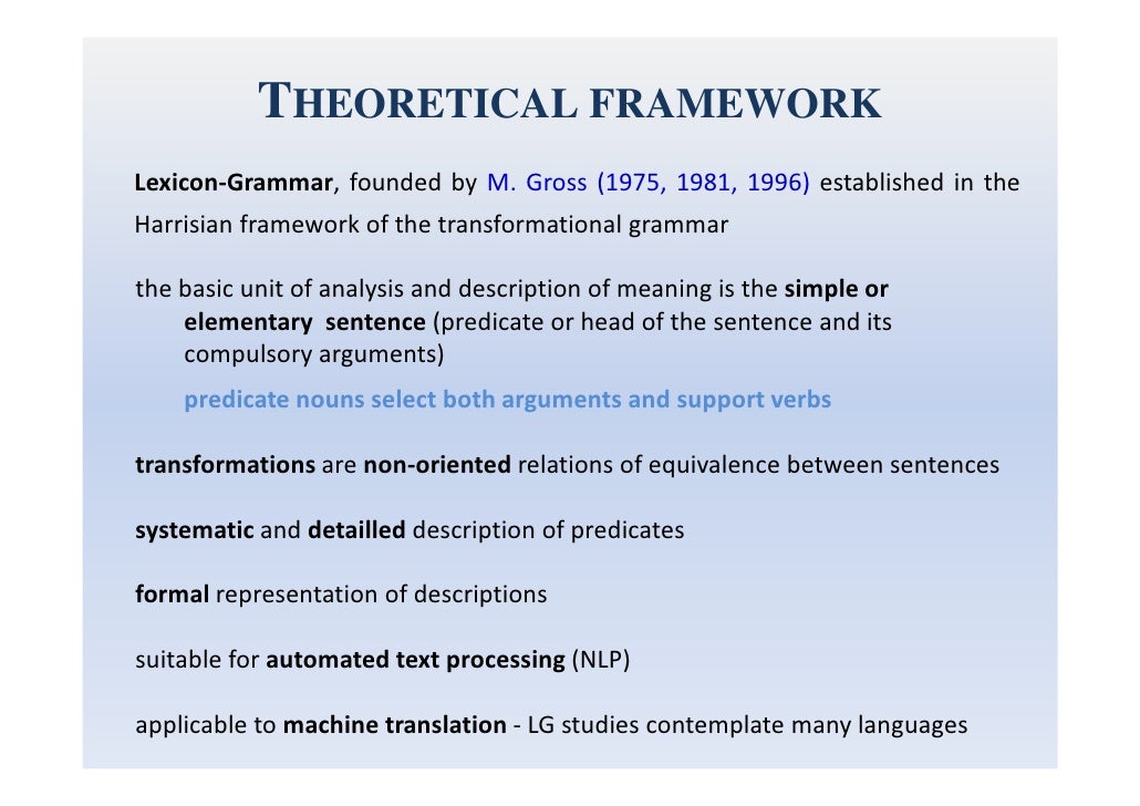 theoretical framework