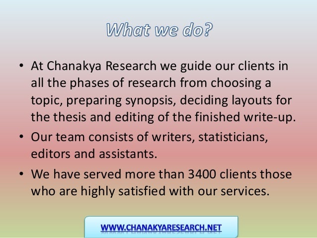 Synopsis Writing For Thesis