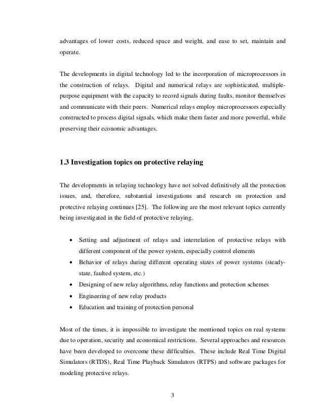 Thesis On Power System And Automation