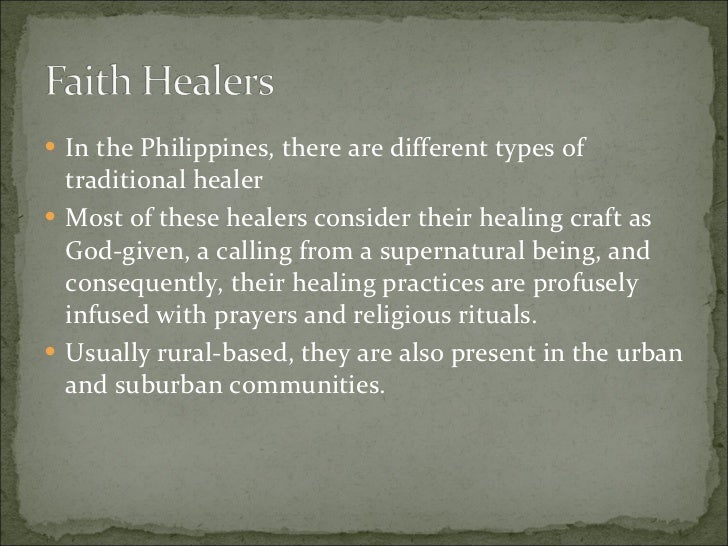 Philippine folk medicine