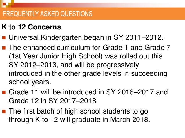 reaction about k 12 in the philippines Recent k-12 educational reforms in the philippines are expected affect the nation’s higher education system and international student mobility as well. reaction about k 12 in the philippines Recent k-12 educational reforms in the philippines are expected affect the nation’s higher education system and international student mobility as well.