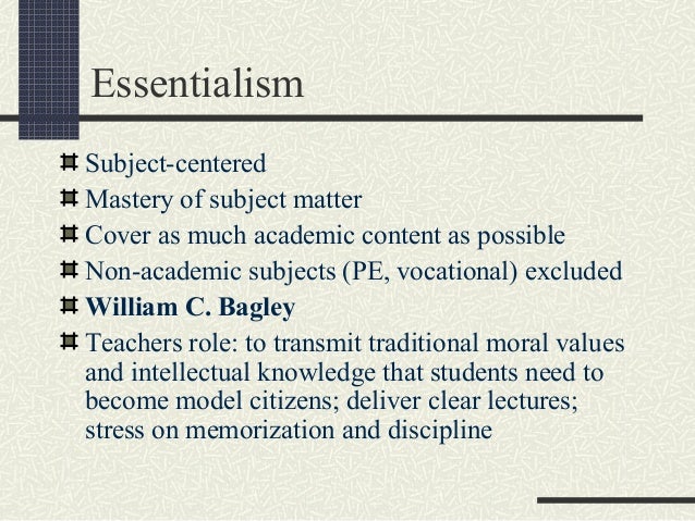 Philosophy of education