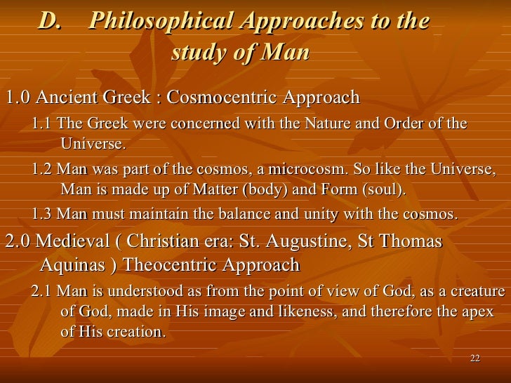 Philosophy of the human person