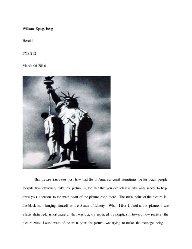 Photo analysis essay