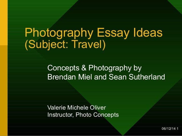 Photography essays free