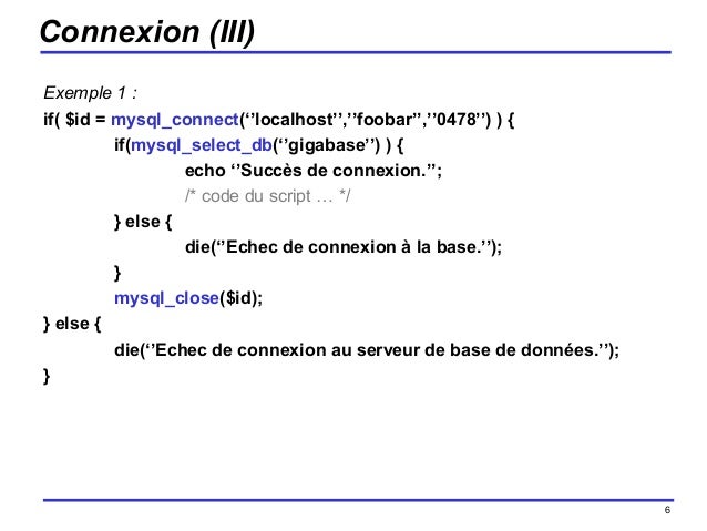 exemple de if en php