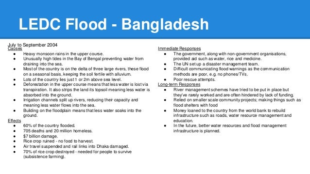 geography case study bangladesh flooding 2004