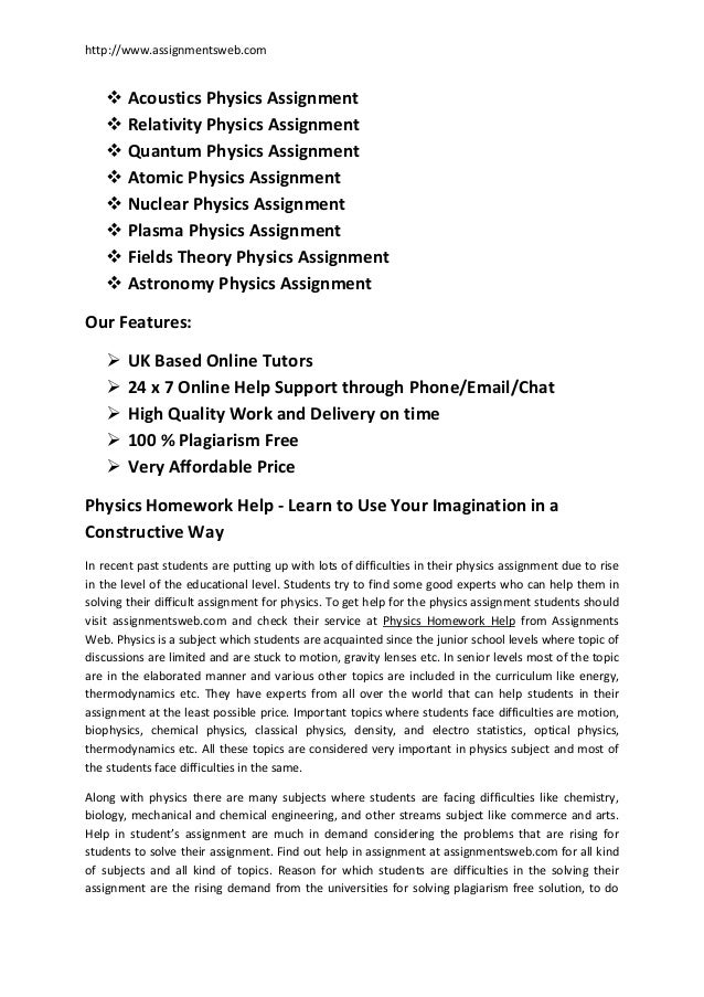 buy Help With Physics Homework Free : Problem-Solution Essay (draft) - Mga Mas Bagong Post