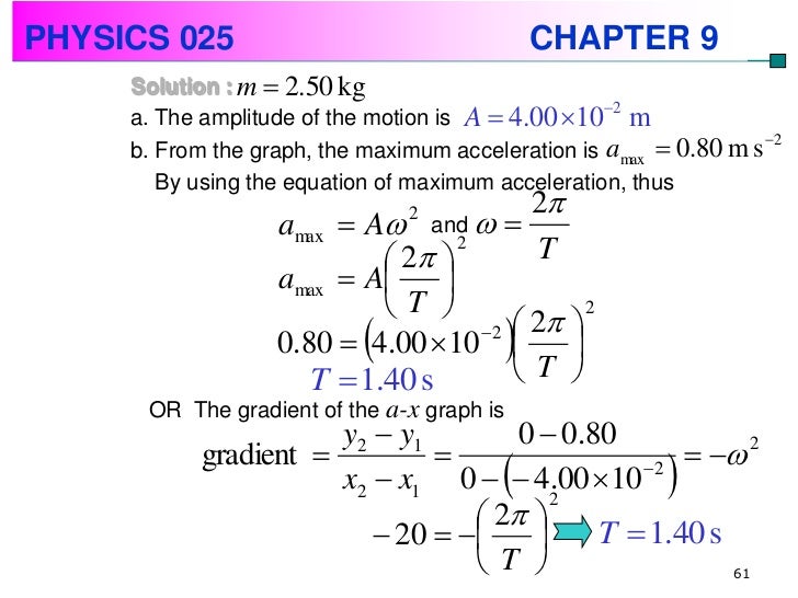 Physics Chapter 9Simple Harmonic Motion