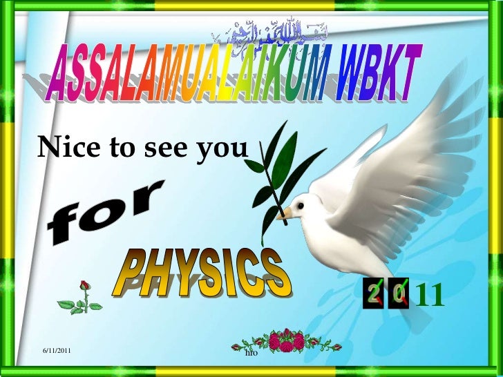 PHYSICS TALK SMKTP 2011