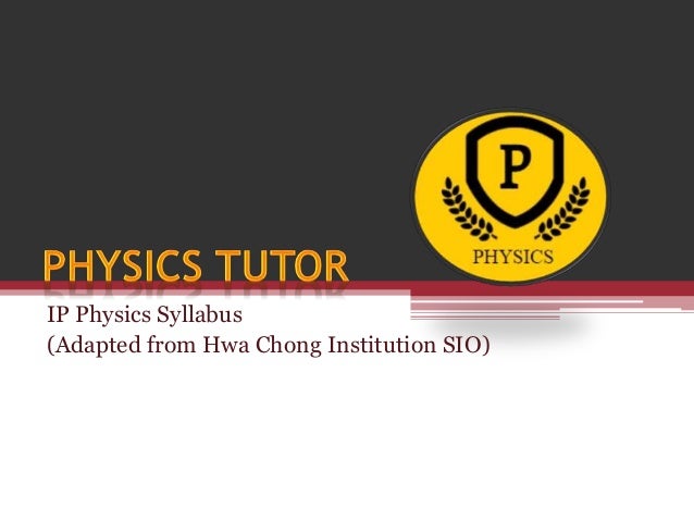 Physics tutor