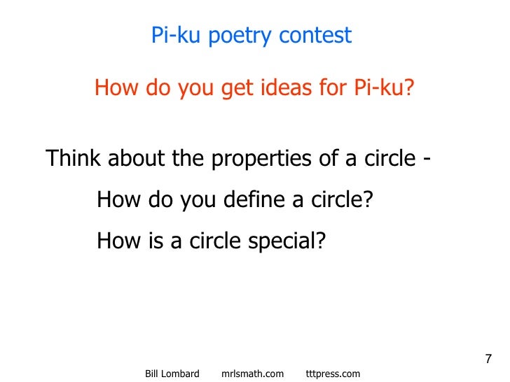 Pi Ku Poetry Contest