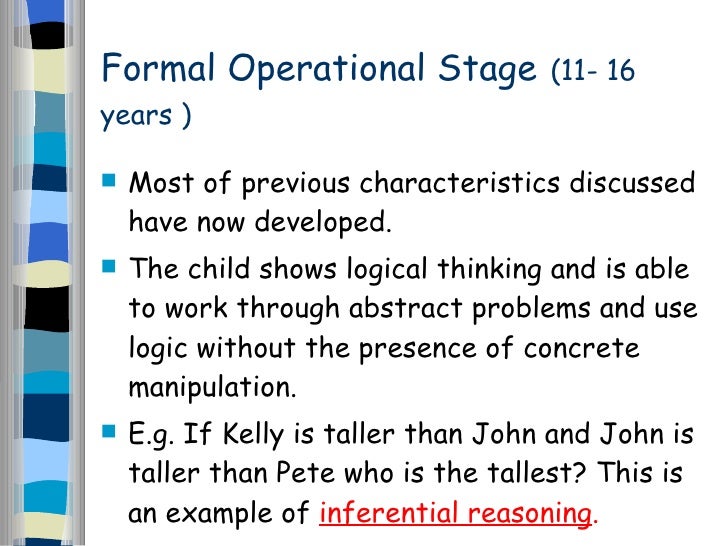 Piagets Cognitive Development