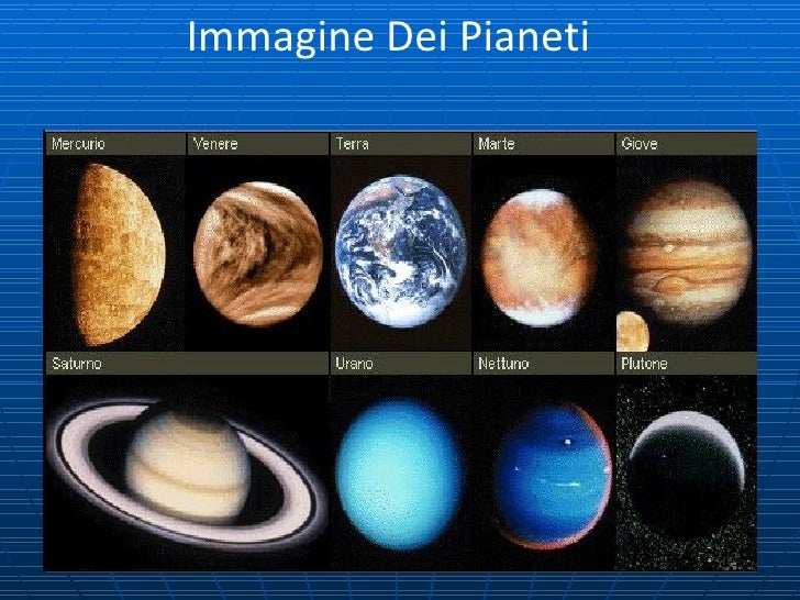 Di Che Colore Sono I Pianeti Pianeti Sistema Solare Biava Brunelli