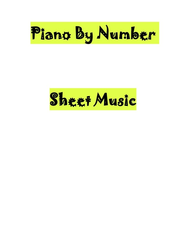 Piano By Number Sheet Music