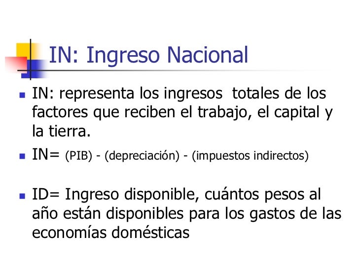 Que Es El Ingreso Nacional Disponible