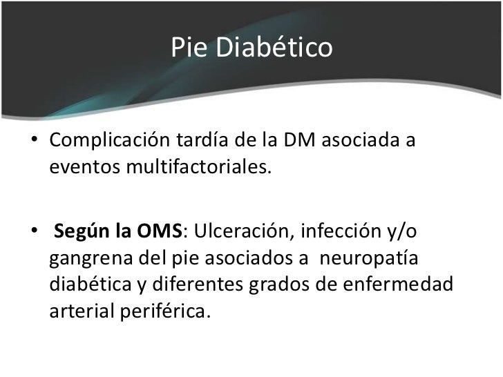 Pie diabético Pie diabético