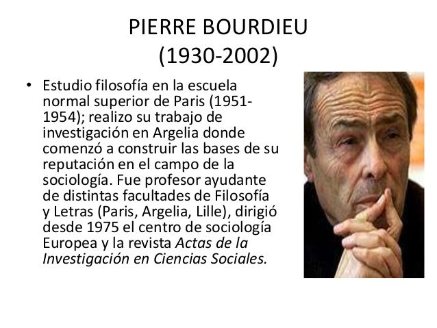 Pierre bourdieu