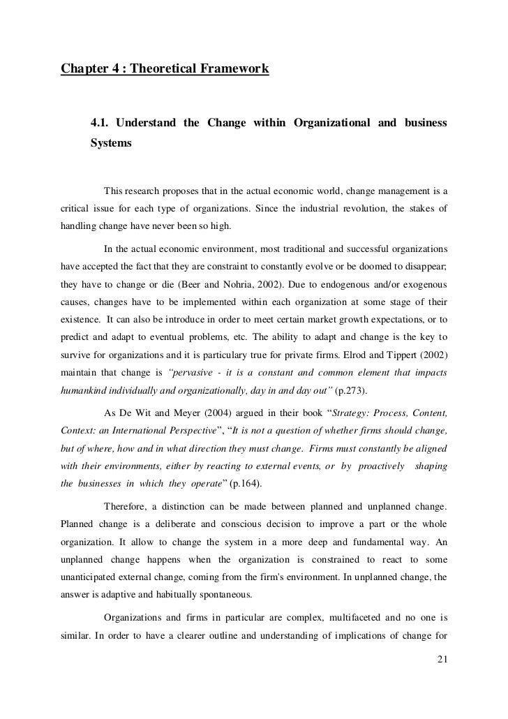 Master Thesis Organizational Change