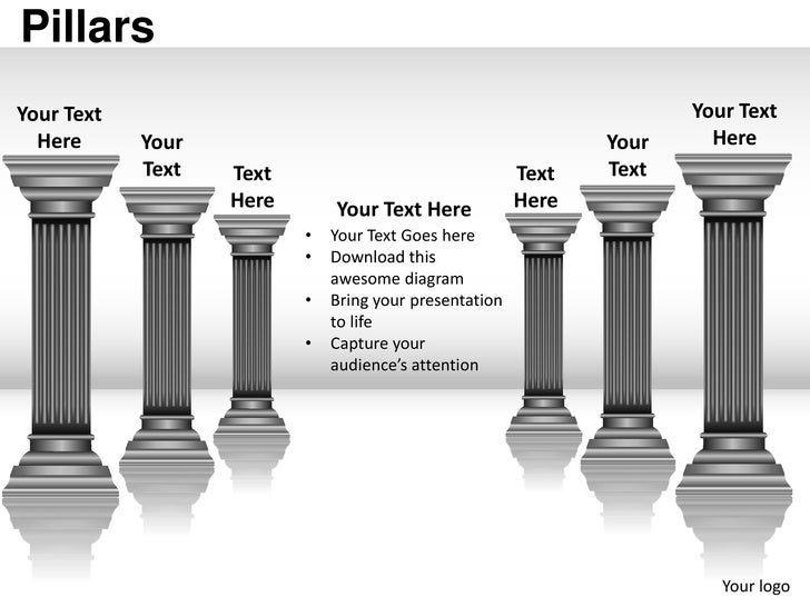 Pillars powerpoint presentation templates