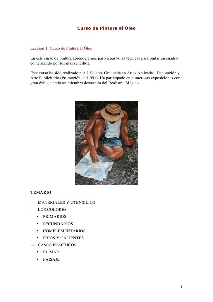 Curso pintura