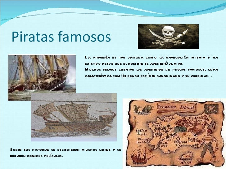 FAMOSOS PIRATAS famosos piratas: