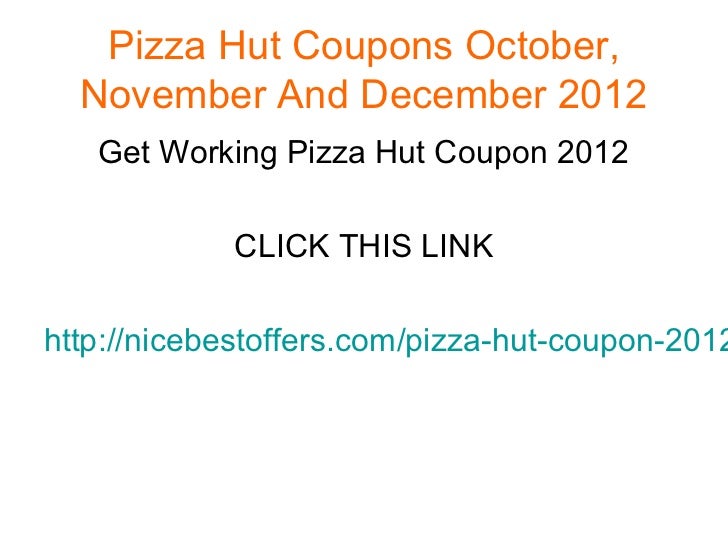 Pizza hut coupons november 2019
