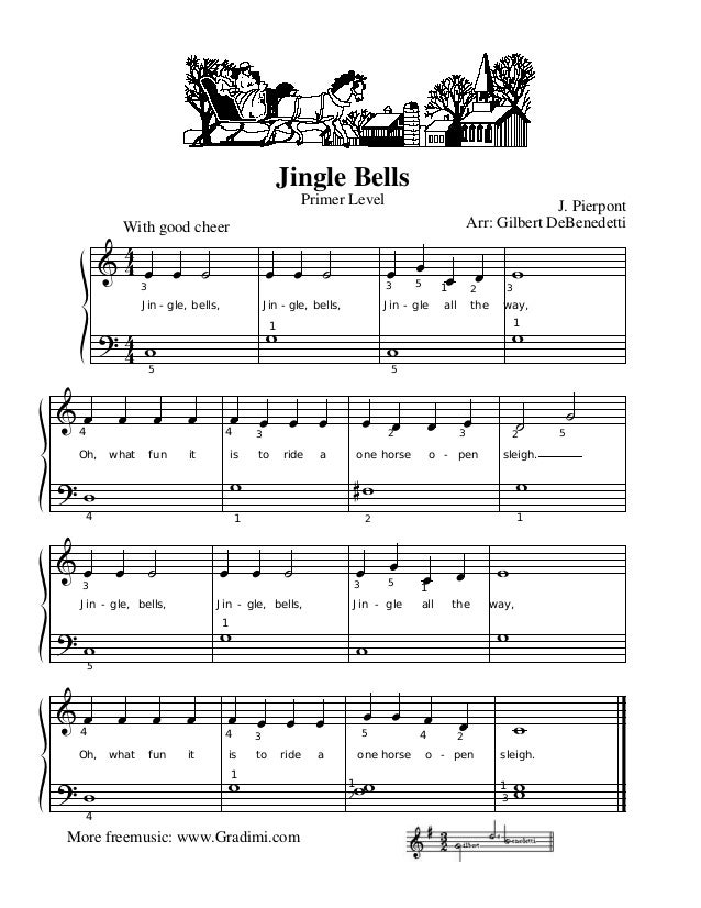 View Jingle Bells Lyrics Piano PNG