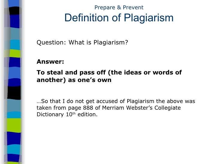 Reasons why people plagiarize