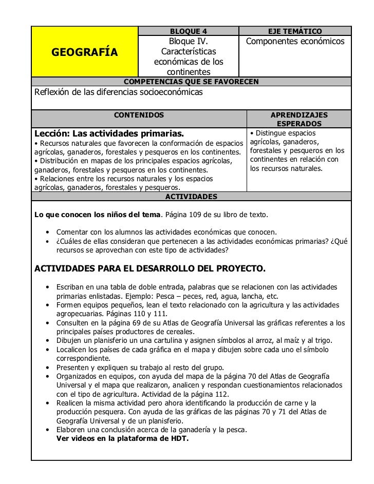 Geografia 5to Grado Bloque 1 | plan 5to grado bloque iv geograf 237 a Geografia 5to Grado Bloque 1 | plan 5to grado bloque iv geograf 237 a