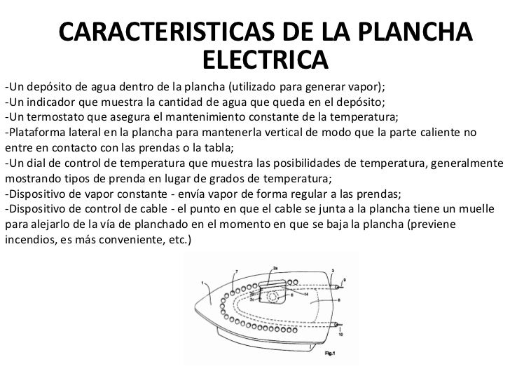 Resultado de imagen para caracteristicas de plancha