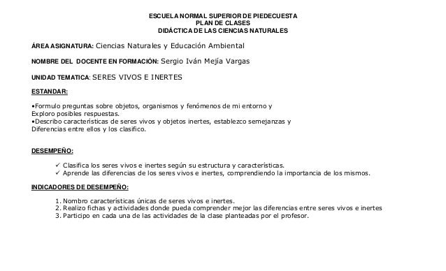 planes de clases